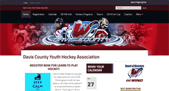 Desktop Screenshot of davisyouthhockey.org